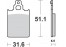 Plaquettes de frein avant RMS