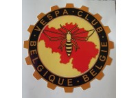 Autocollant VESPA CLUB - BELGIQUE BELGIE