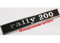 Lettrage arrière RALLY 200