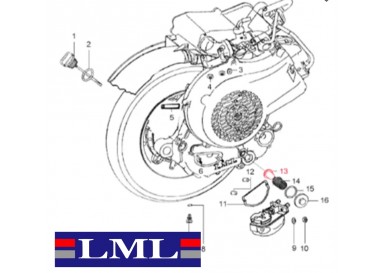Cr&eacute;pine de filtration LML 125-200cc 4T