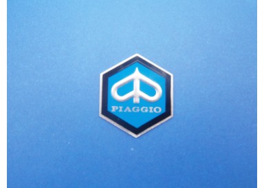 BADGE COLONNE PIAGGIO HEXAGONAL AUTOCOLLANT