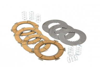 Kit de 4 disques d'embrayage garnis + lisses  