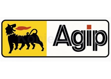 Autocollant "agip" 100x35mm