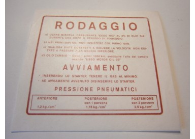 Autocollant RODAGGIO VESPA