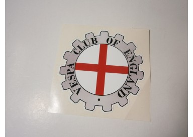 Autocollant VESPA CLUB OF ENGLAND